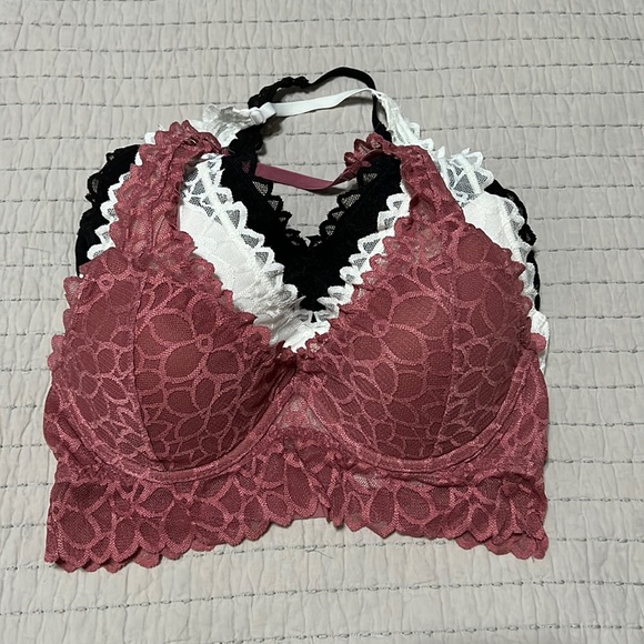 PINK Victoria's Secret Other - PINK Lace Halter Bralette Set